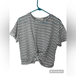 Amante Stripped Black and White stripped top size medium